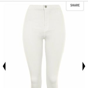 White topshop skinny jeans